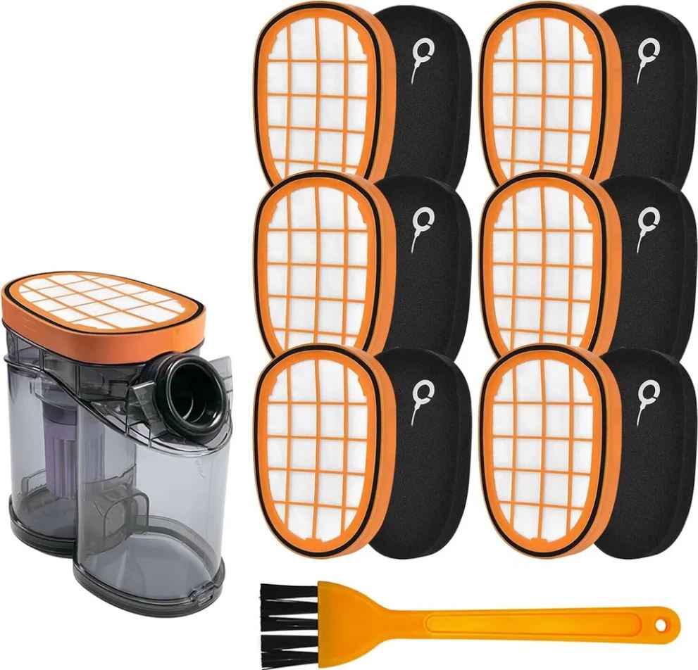 6 Stück Filter für Philips SpeedPro Max Aqua Akku-Staubsauger