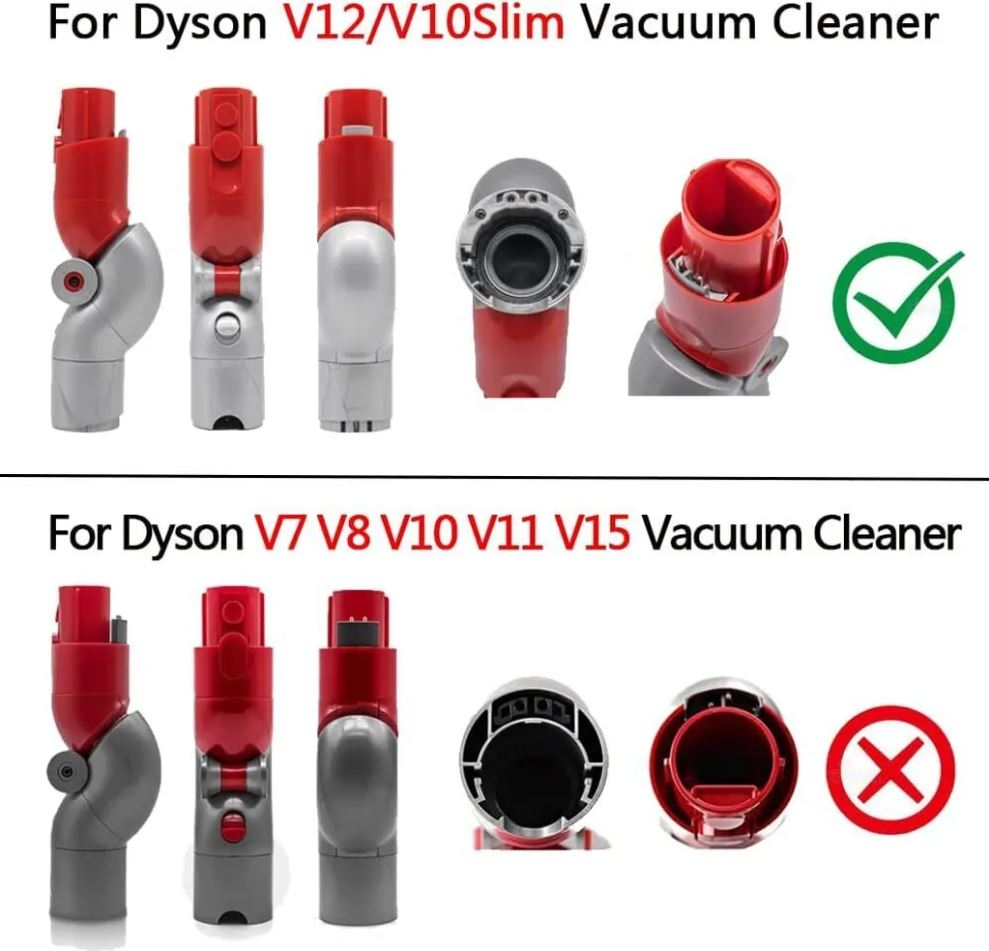 Adaptador flexible para aspiradoras Dyson V12 Light, elemento articulado para aspiradoras Dyson V12/V10Slim/Digital Slim Light