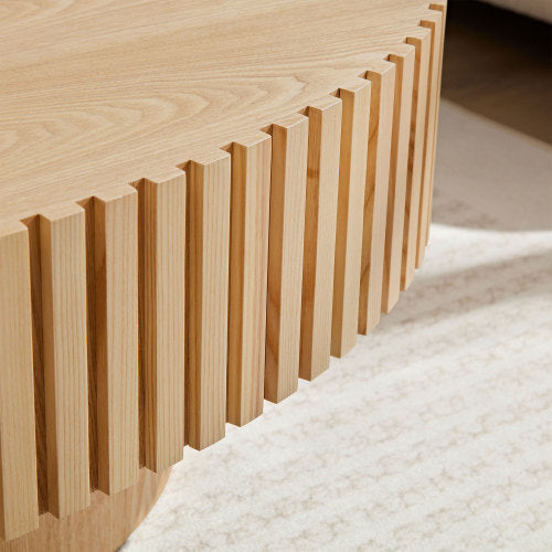 Handgefertigter Couchtisch in Trommelform