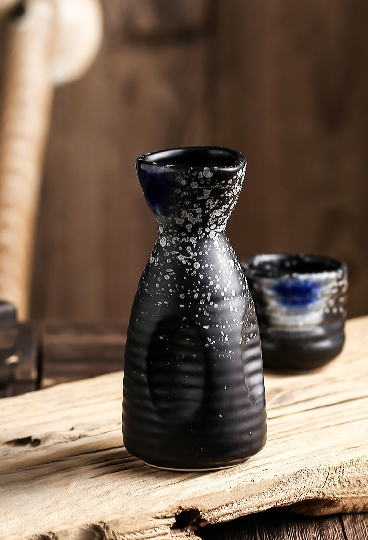 Retro Sake Set Keramik Weinflasche